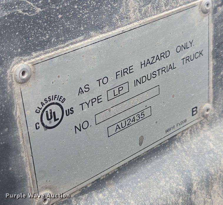 image for item DU7764 2016 UniCarriers PF50 forklift