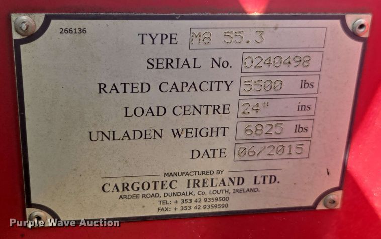 image for item DU7768 2015 Moffett M8 55.3 forklift