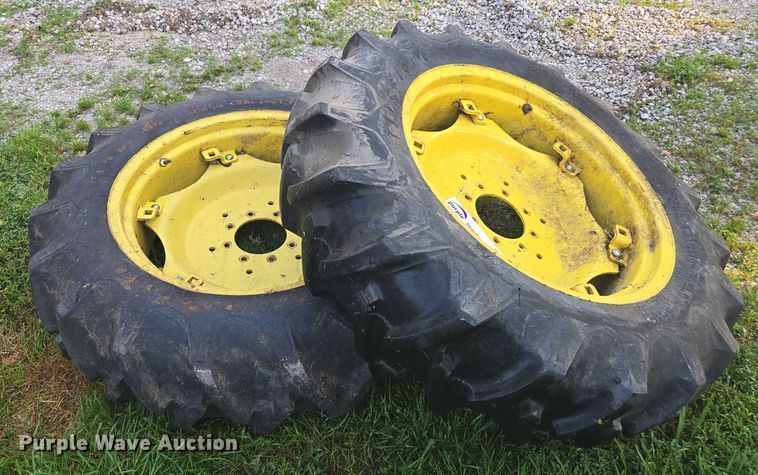 image for item DU7786 (2) 12.4-28 firestone tires and wheels