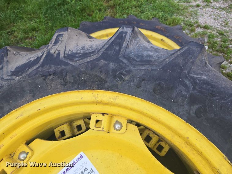 image for item DU7786 (2) 12.4-28 firestone tires and wheels