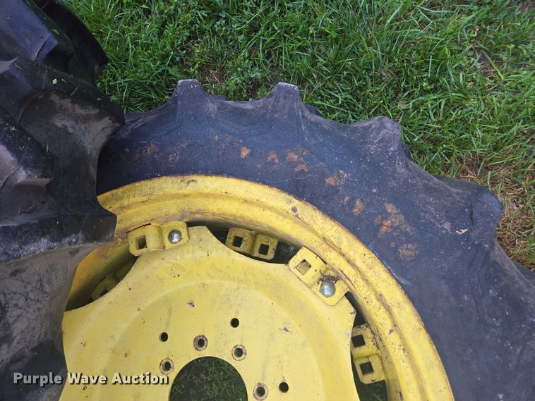 image for item DU7786 (2) 12.4-28 firestone tires and wheels