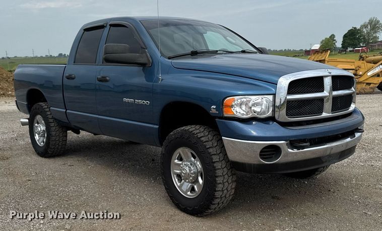 image for item DV2744 2003 Dodge Ram 2500 SLT Quad Cab pickup truck