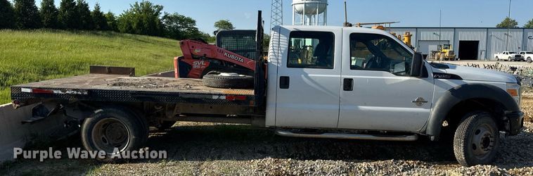 image for item DV4050 2012 Ford F450 Super Duty XL Crew Cab flatbed truck