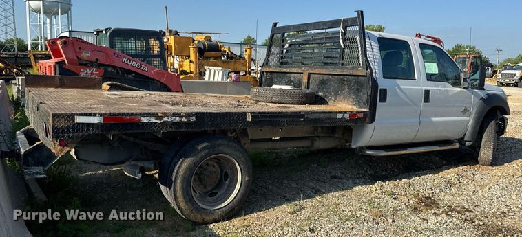 image for item DV4050 2012 Ford F450 Super Duty XL Crew Cab flatbed truck
