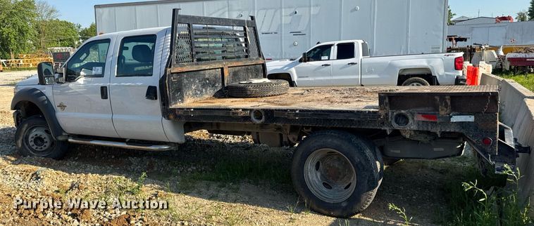 image for item DV4050 2012 Ford F450 Super Duty XL Crew Cab flatbed truck