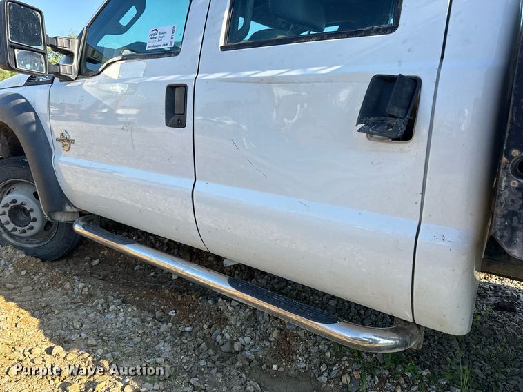 image for item DV4050 2012 Ford F450 Super Duty XL Crew Cab flatbed truck