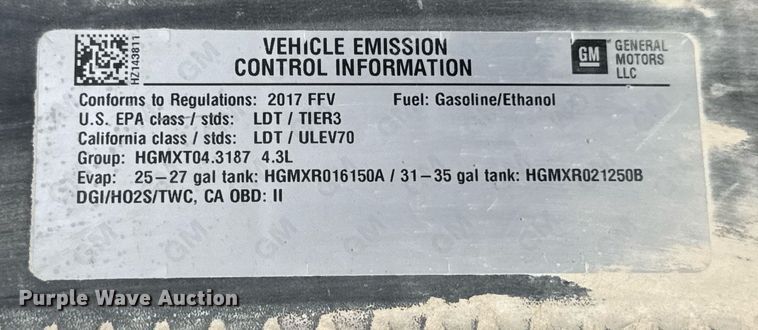 image for item DV4072 2017 Chevrolet Silverado 1500 Double Cab pickup truck