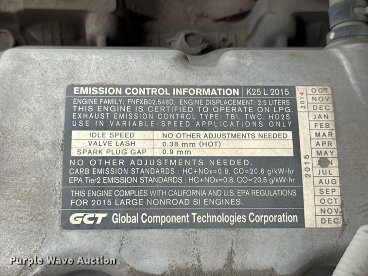 image for item DX5516 2015 Nissan PF70 forklift