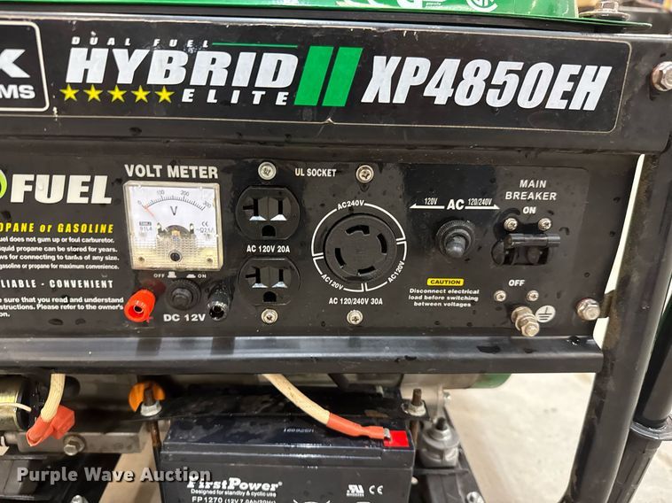 image for item DY0084 DuroMax XP4850EH Hybrid Elite generator