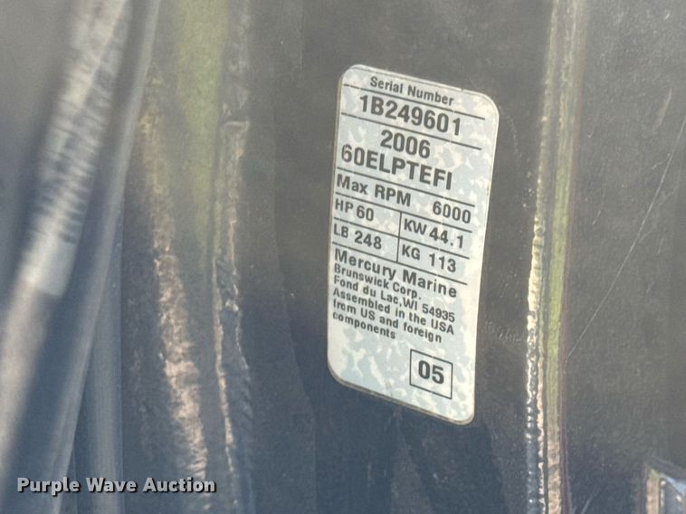 image for item DY0133 2006 Lund 1650 Rebel DC boat