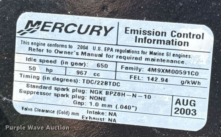 image for item DY0138 2004 Tracker Bass Buggy 18 pontoon boat