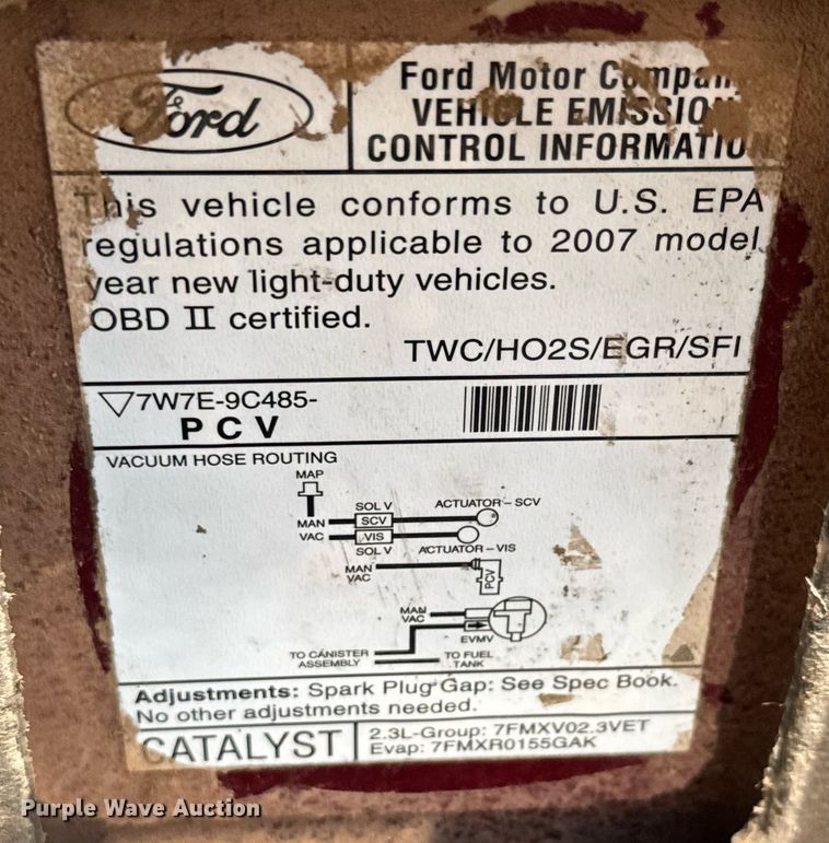 image for item DY0187 2007 Ford Fusion 