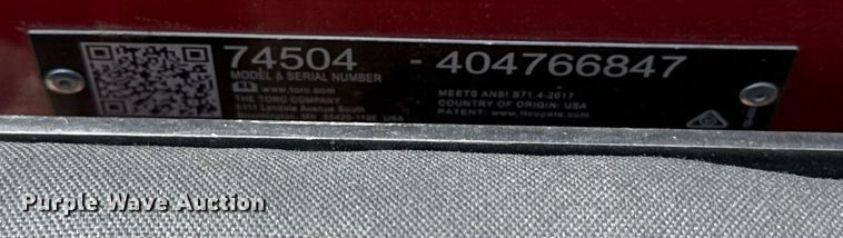 image for item DZ4018 Toro Grandstand ZTR lawn mower