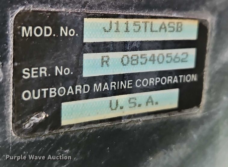 image for item EB8093 1994 Lowe Family 200 pontoon boat