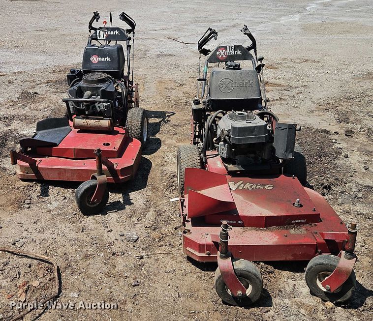 image for item EB8127 (2) Exmark ZTR lawn mowers