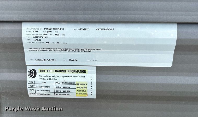 image for item EC3659 2023 Forest River Coachmen Catalina Legacy Edition camper