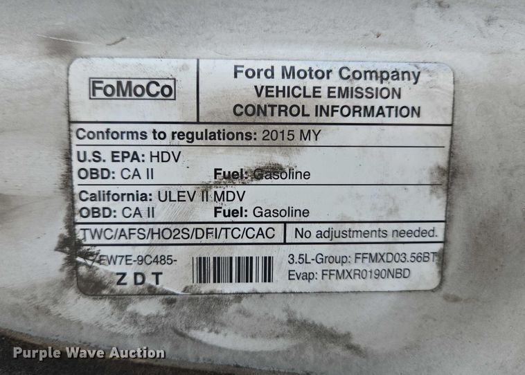 image for item EC4256 2015 Ford Transit 350 van