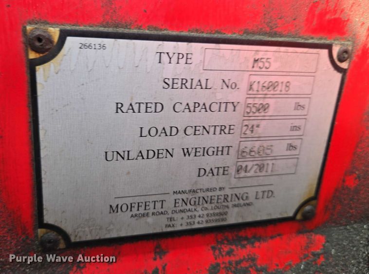 image for item EC4273 2011 Moffett M55 forklift