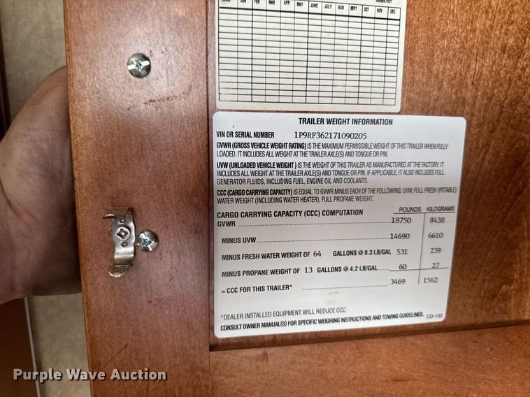 image for item EC7987 2007 Excel L36TKE camper