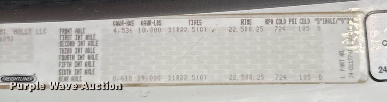 image for item ED5613 2009 Freightliner M2  truck cab and chassis