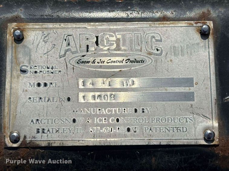 image for item EF2005 Arctic Sectional Sno-Pusher wheel loader snow pusher