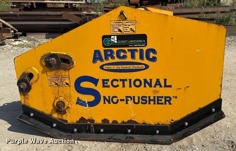 image for item EF2006 Arctic Sectional Sno-Pusher wheel loader snow pusher