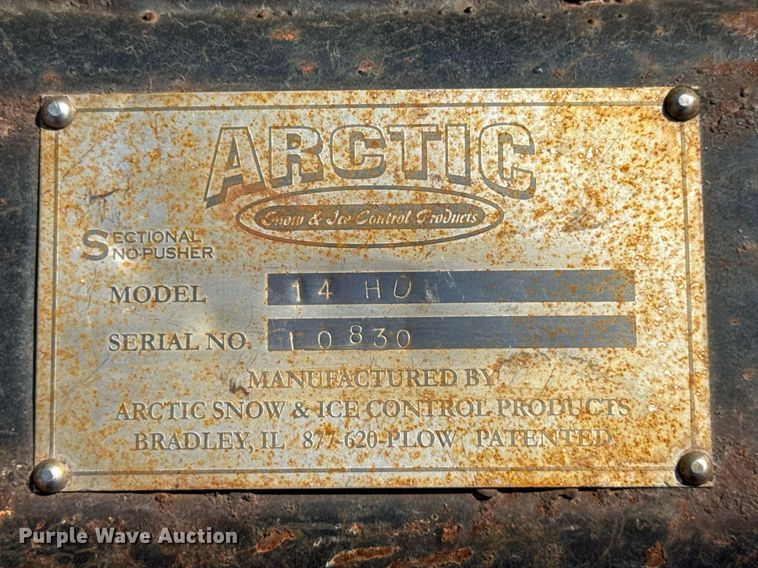 image for item EF2006 Arctic Sectional Sno-Pusher wheel loader snow pusher