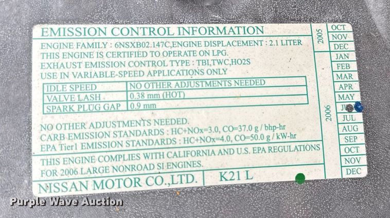 image for item EG5885 TCM FC30T7L forklift