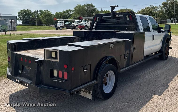 image for item EG6494 2012 Ford F550 Super Duty Crew Cab flatbed truck