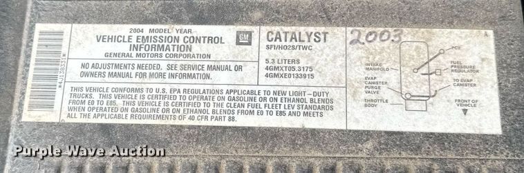 image for item EG6519 2004 Chevrolet Tahoe SUV