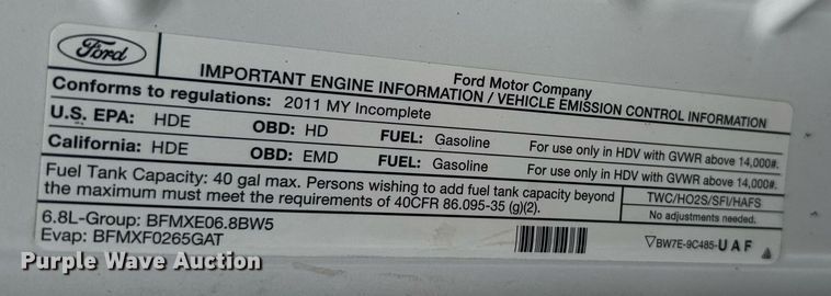 image for item EG6542 2011 Ford F450 Super Duty SuperCab utility / service truck