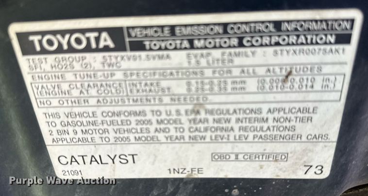 image for item EG6589 2005 Toyota Scion XB SUV