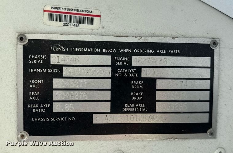 image for item EG8083 2004 Blue Bird school bus