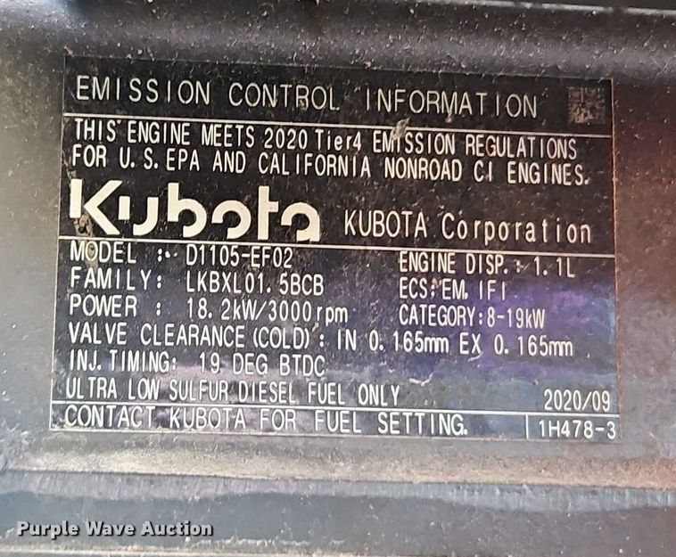 image for item EJ0073 Kubota ZD1211 ZTR lawn mower