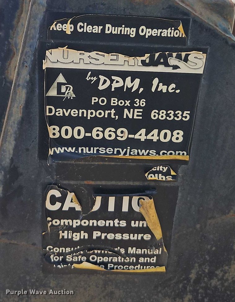 image for item EJ0078 DPM skid steer nursery jaws