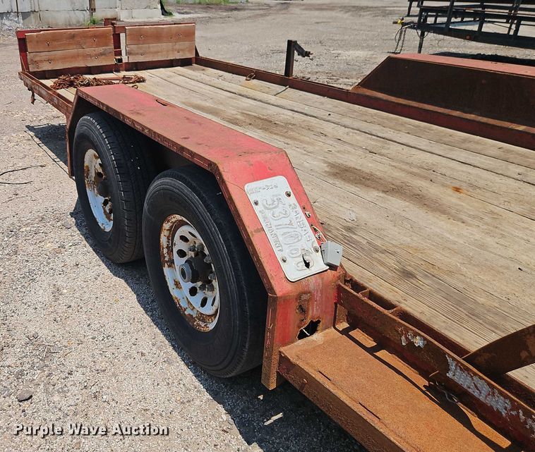 image for item EJ0104 2000 Blair Trailers utility trailer