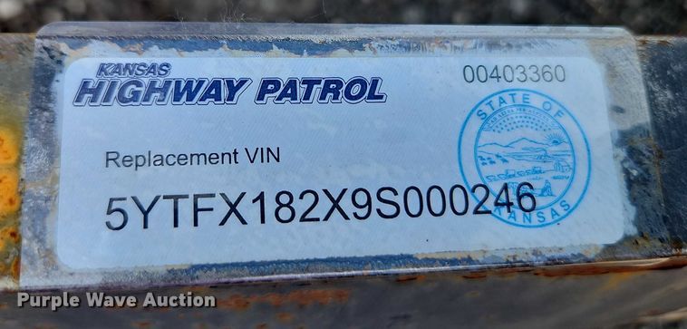 image for item EJ0106 2009 Smiley Rileys Trailer Mfg utility trailer