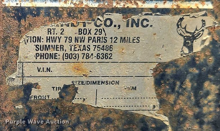 image for item EJ0109 2000 Buck Dandy utility trailer