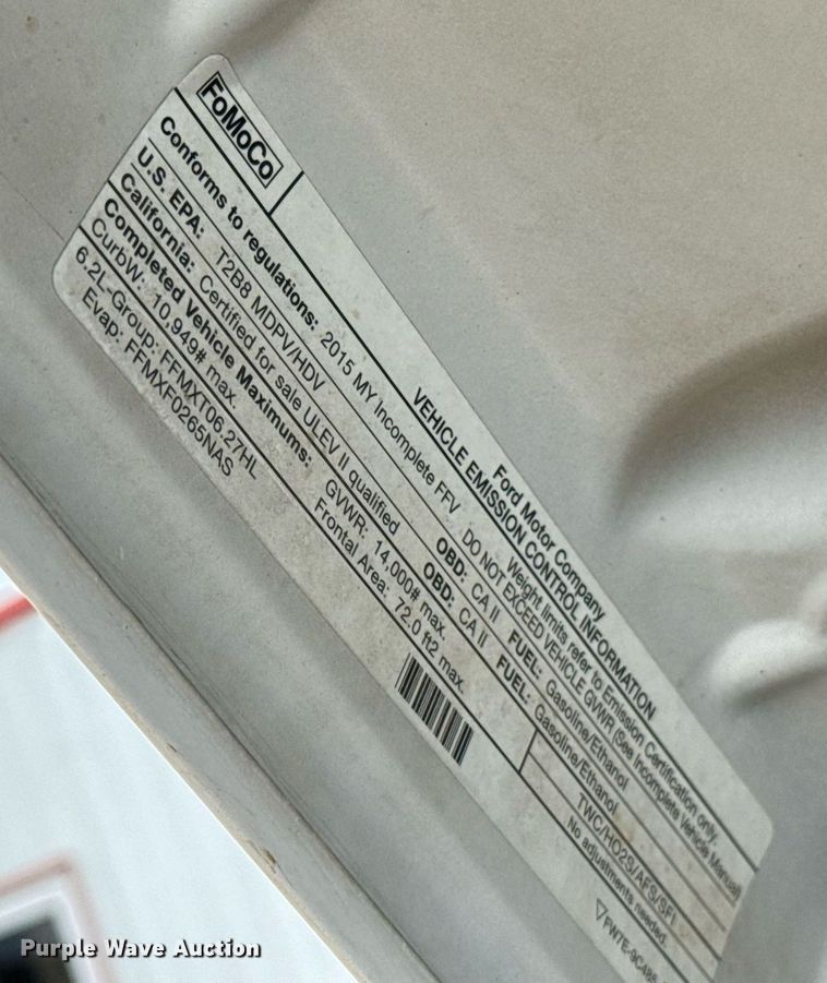 image for item EJ4630 2015 Ford F350 Super Duty flatbed pickup truck