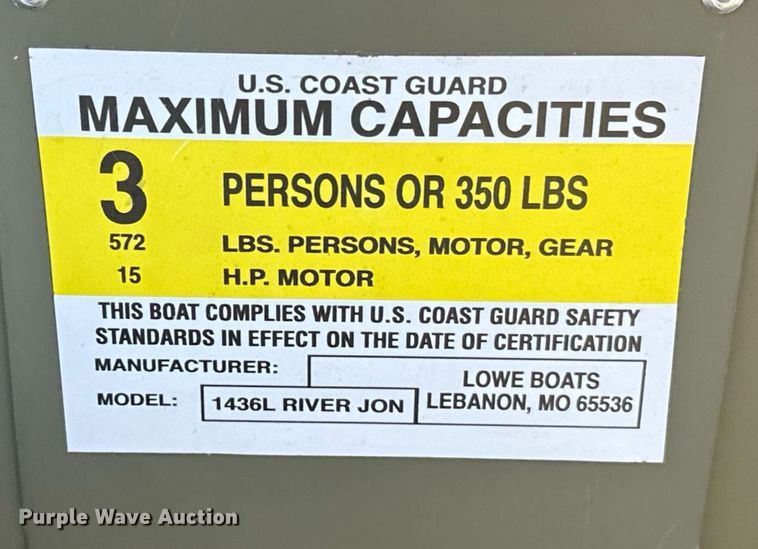 image for item EJ4648 2024 Lowe 1436L boat