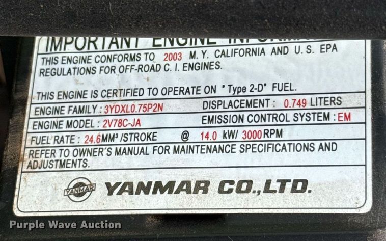 image for item EJ4652 John Deere F735 lawn mower