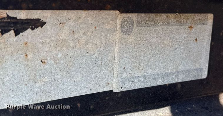 image for item EJ4659 2011 Parker  HP77 utility trailer