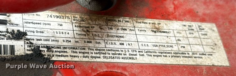 image for item EJ4683 2018 International 4300 SBA refrigerated truck