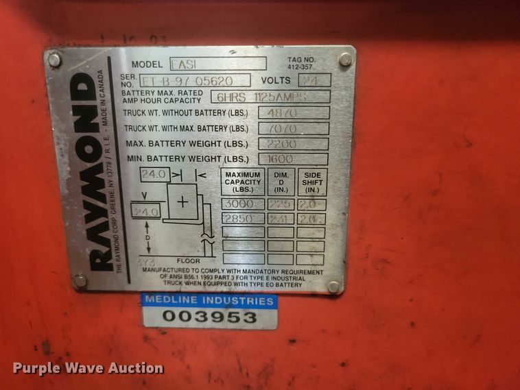 image for item EJ7576 Raymond EASI order picker