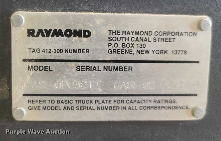 image for item EJ7577 Raymond  EASI-0PC30TT order picker