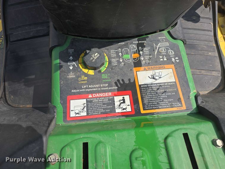 image for item EK5297 2001 John Deere SST18 ZTR lawn mower