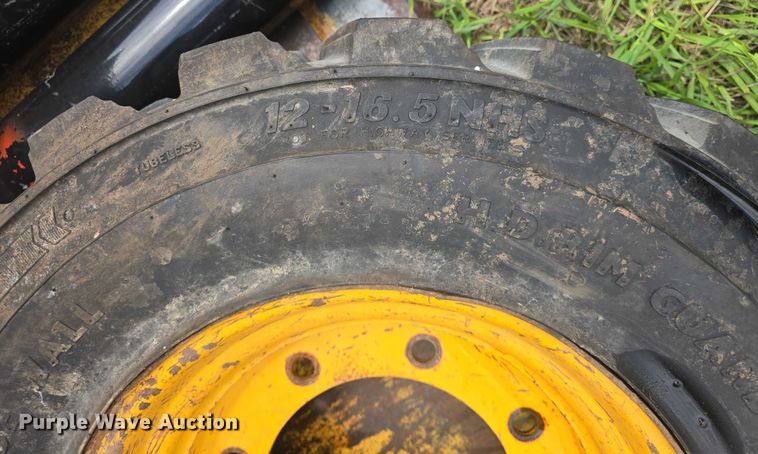image for item EK5301 (2) BKT 12-16.5 skid steer tires and wheels