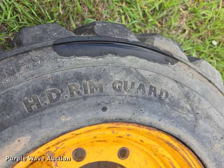 image for item EK5301 (2) BKT 12-16.5 skid steer tires and wheels