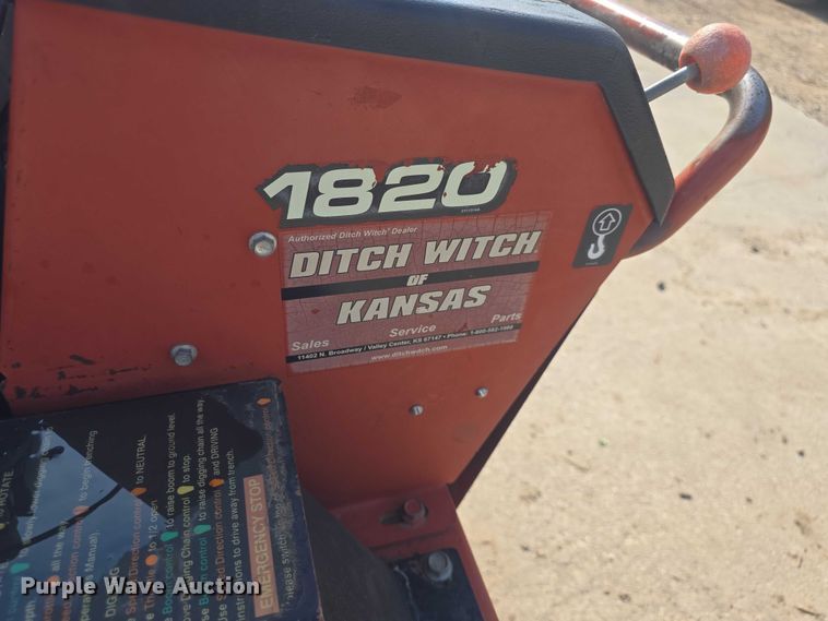 image for item EK5319 2008 Ditch Witch 1820 trencher