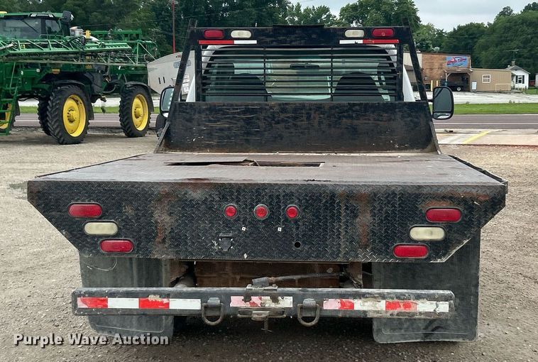 image for item EK8077 2003 Ford F350 Super Duty XL flatbed pickup truck